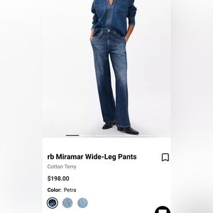 rag & bone Miramar Bootcut Jeans - Dark Blue